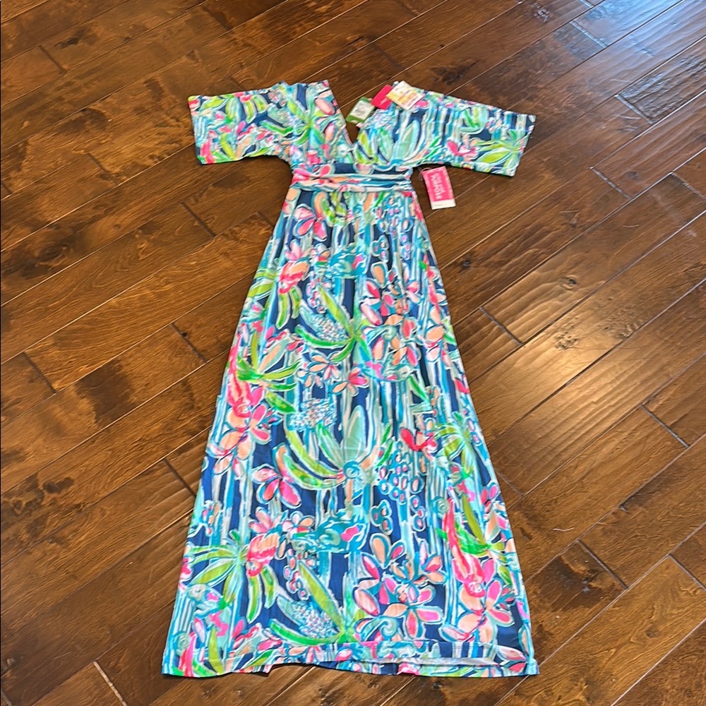 Lilly Pulitzer Vibrant Floral Maxi Dress